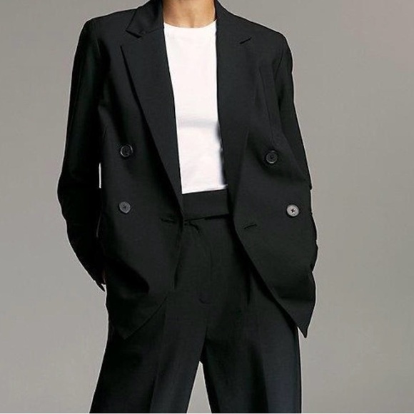 Babaton Leonard Black Double-Breasted Blazer size 6 - Picture 3 of 16